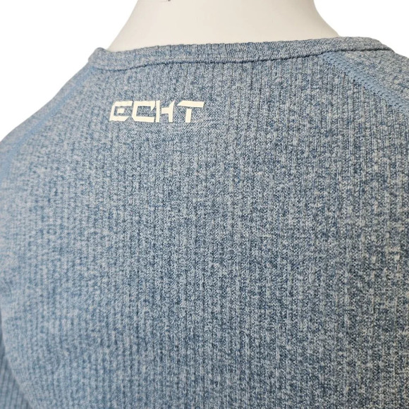 ECHT Arise Comfort Long  Sleeve Ribbed Crop Top Size Medium - Picture 5 of 6